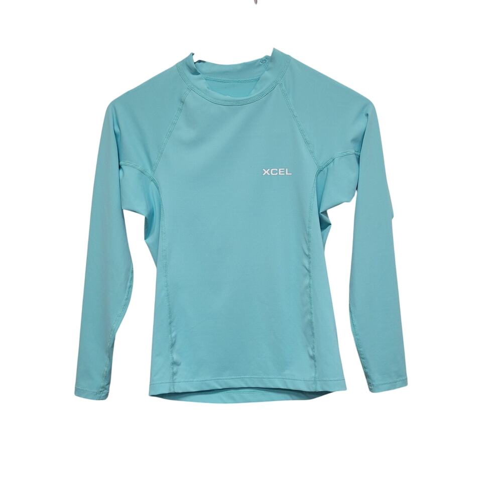 Xcel Aqua Long Sleeve Swim Athletic Shirt Kids 12 UPF Swimming Activewear